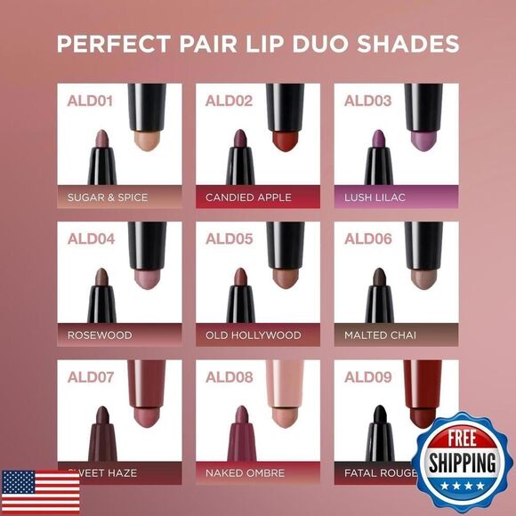 Absolute New York ALD08 Perfect Pair Lip Duo, Fuller and Poutier Lips, Deeper - Picture 5 of 5